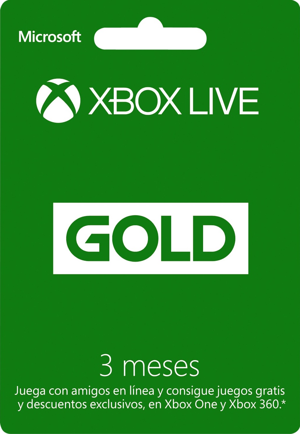 Tarjeta XBOX Live - (3 Meses Gold)