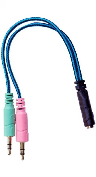 Cable MiniPlug (M) a Mic (H) y Audio (H)