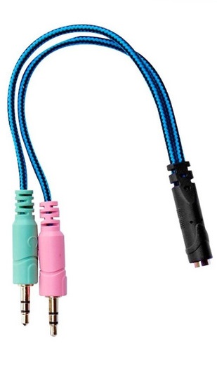 Cable MiniPlug (H) a Mic (M) y Audio (M)