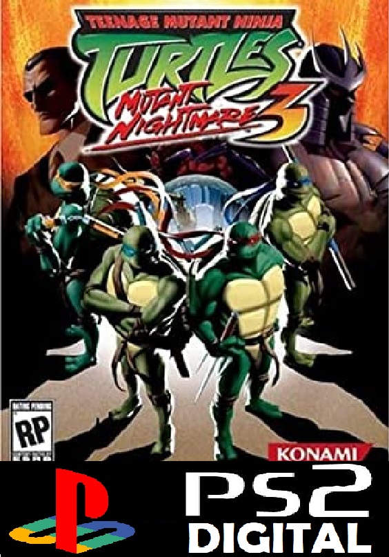 TMNT Las Tortugas Ninjas Mutant Nightmare 3 (PS2D)
