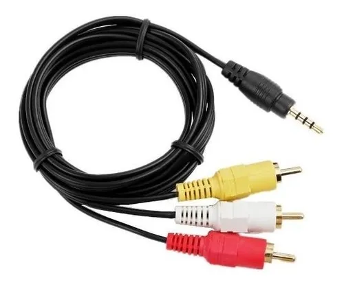Cable 3 Rca A Miniplug 3.5mm Macho 