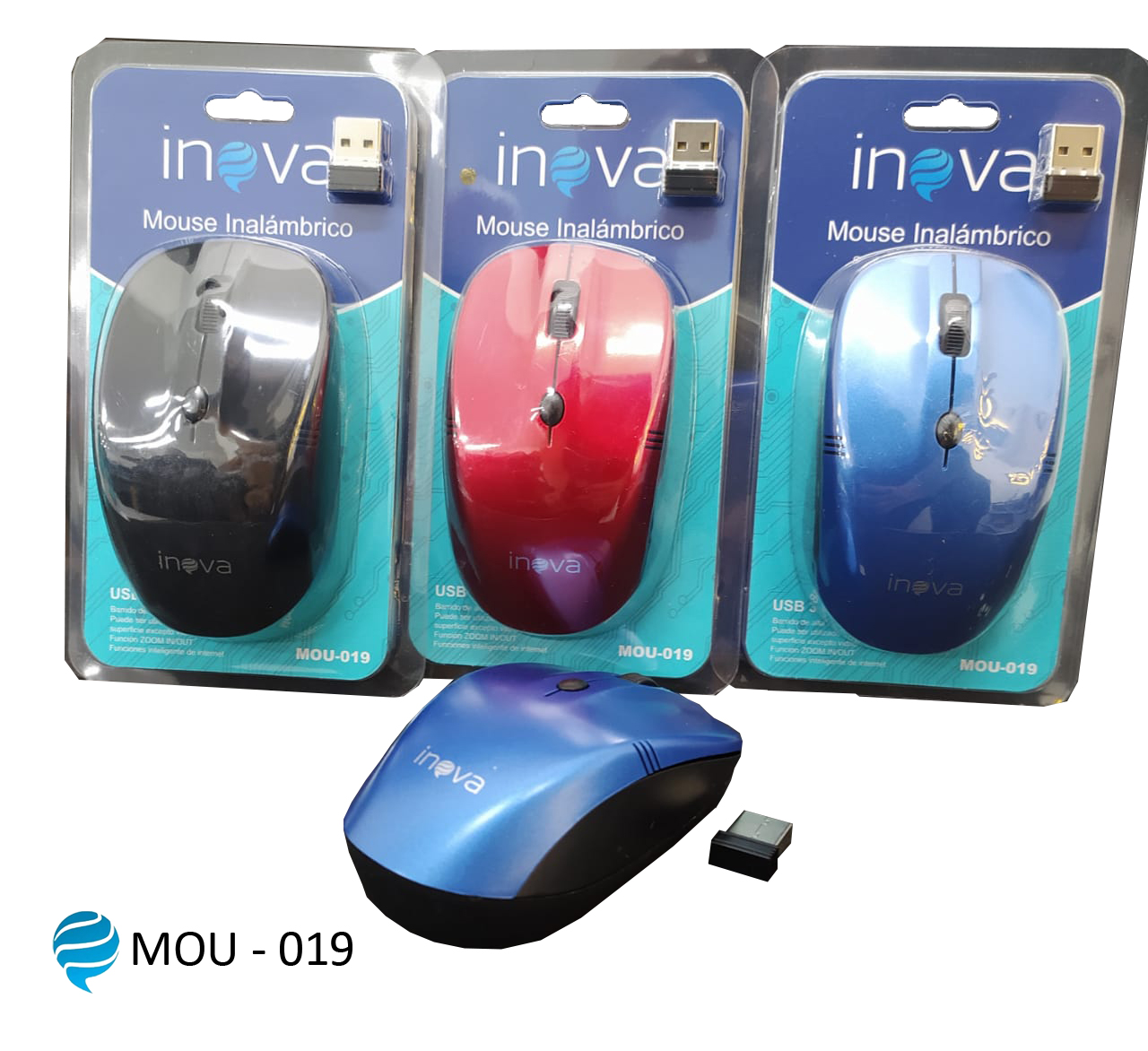 Mouse inalambrico  Inova MOU-019