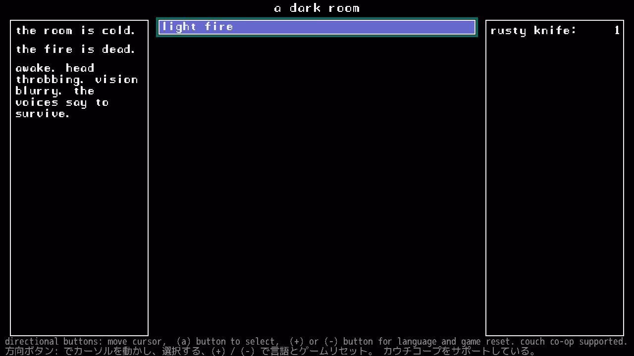 Is a dark room a browser game?