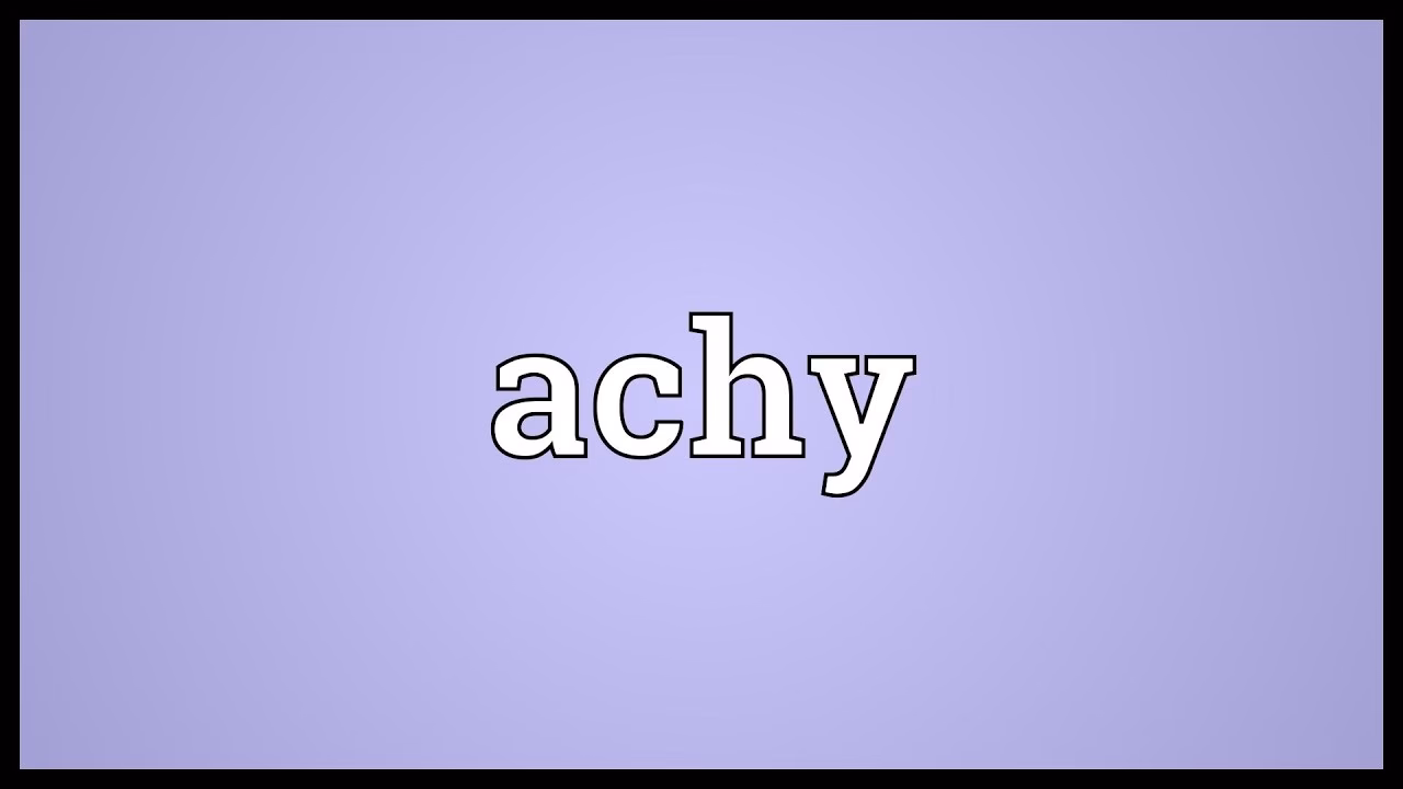 Is Achie a good name?