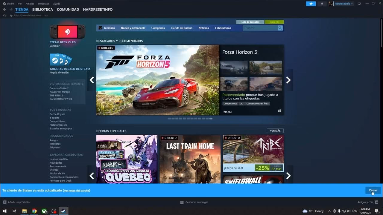 ¿Por qué es importante mantener los Juegos actualizados en Steam?