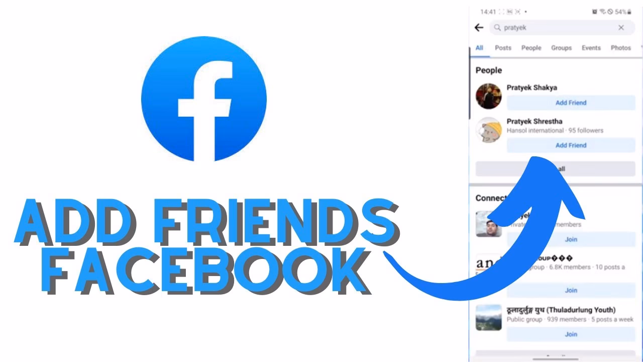 How do I send a friend request on Facebook?