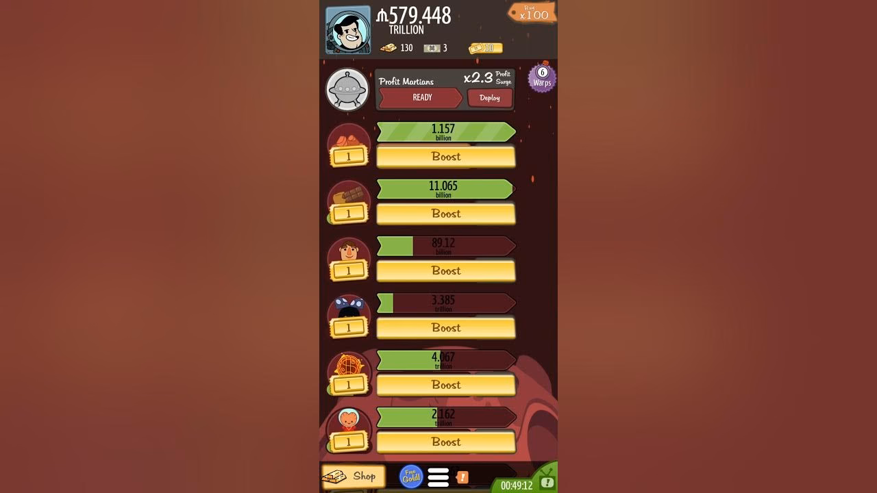 How to boost earnings in Adventure Capitalist game?