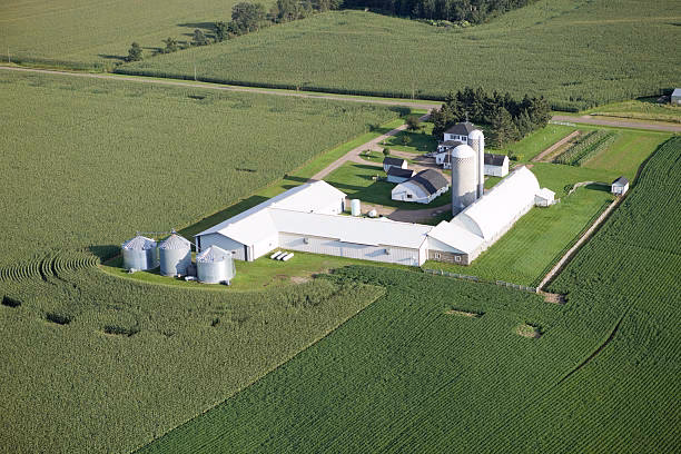 How many aerial view farm stock photos are there?