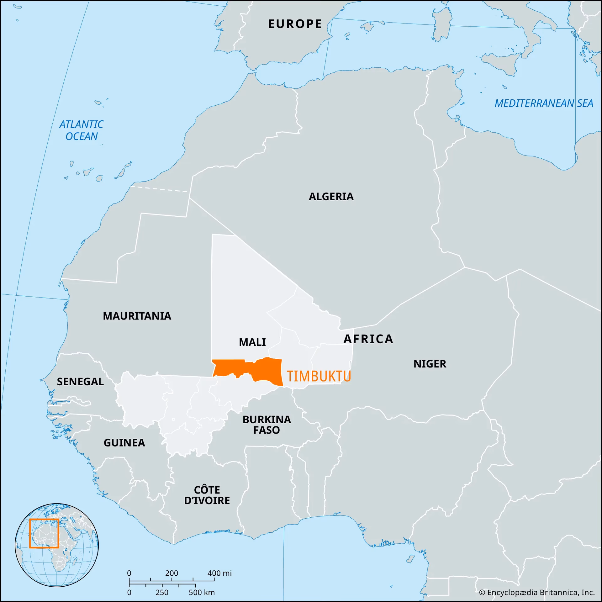 When did Timbuktu appear on maps?