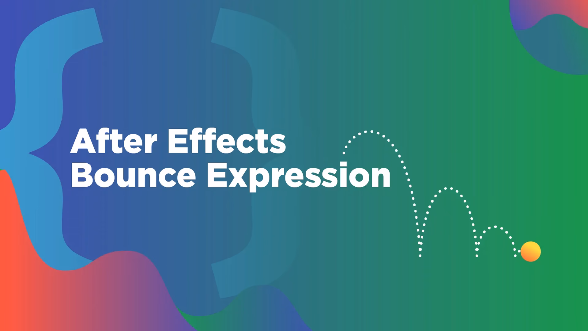 How do I create a bounce effect after a keyframe?