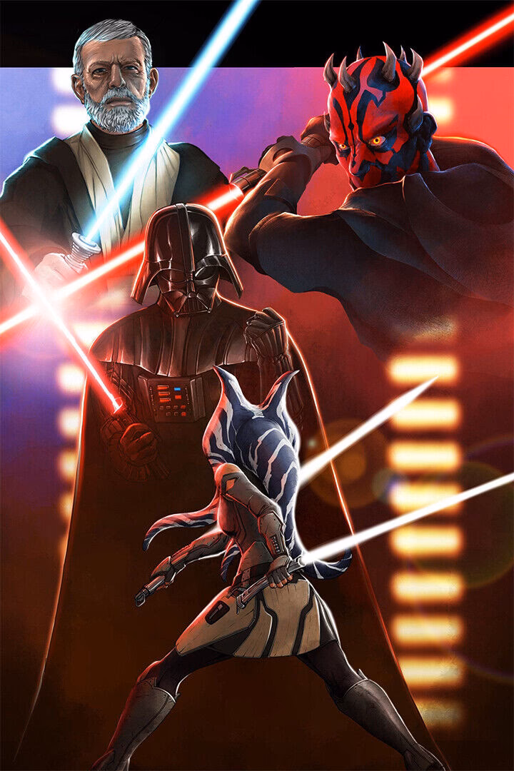 What if Darth Vader vs Ahsoka fought in space?