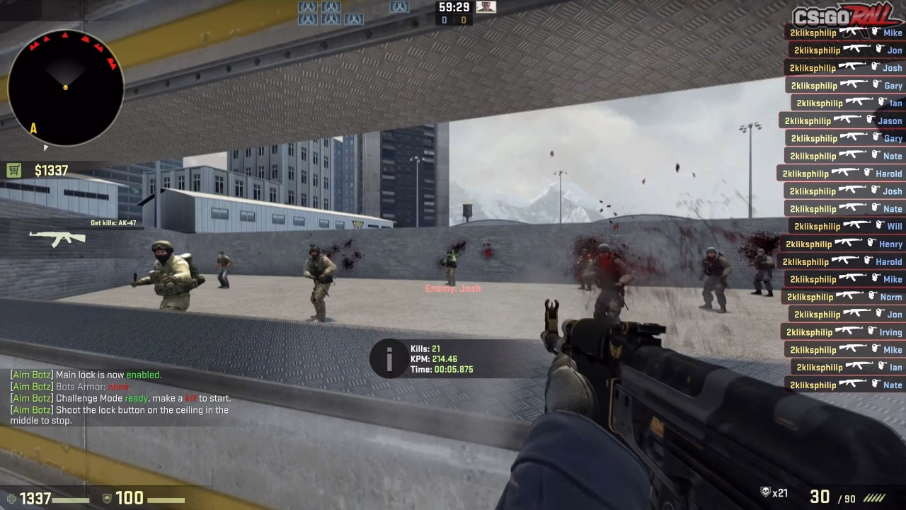 How do I download and install the aim Botz map?
