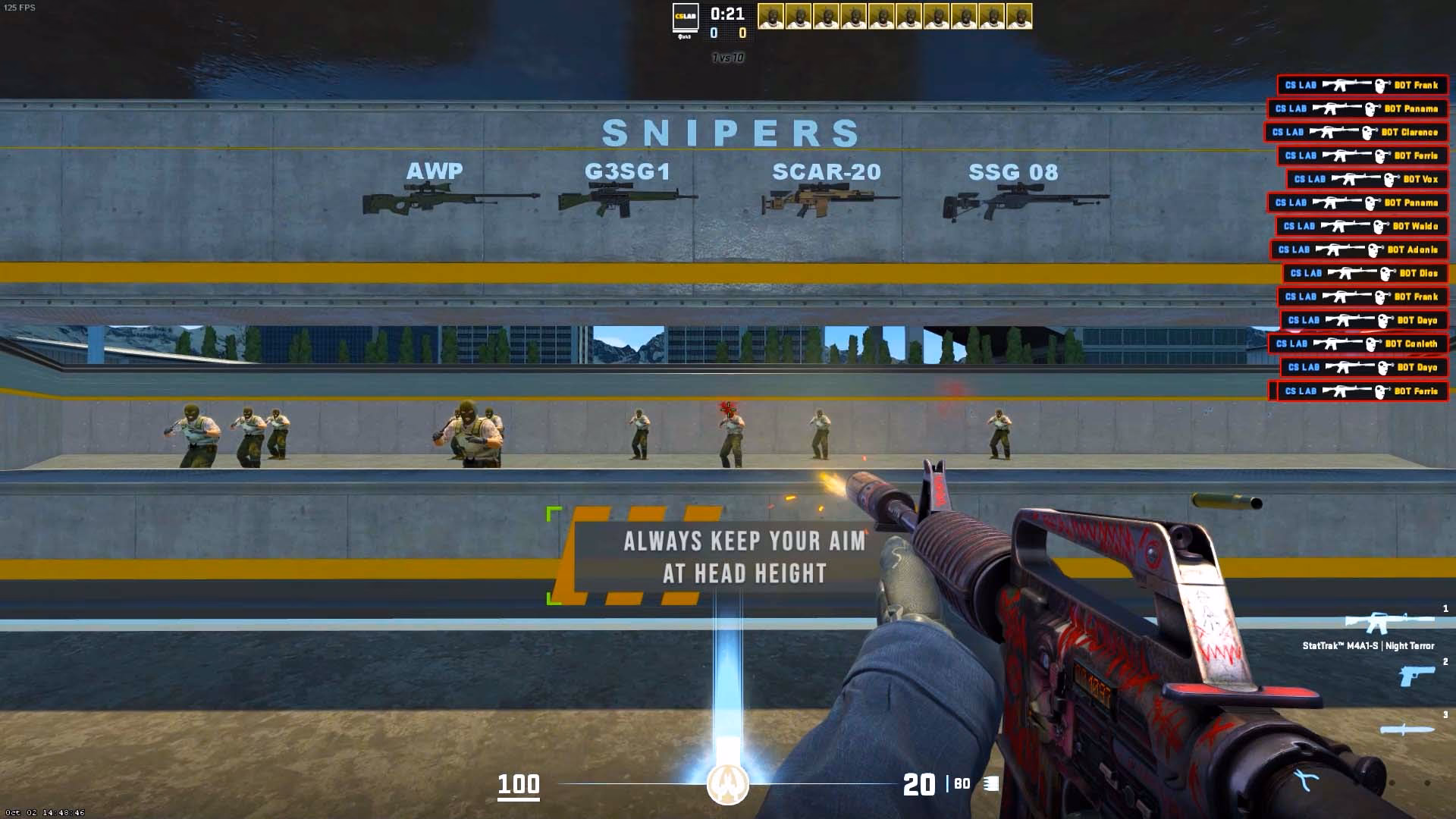 How do I play aim Botz?