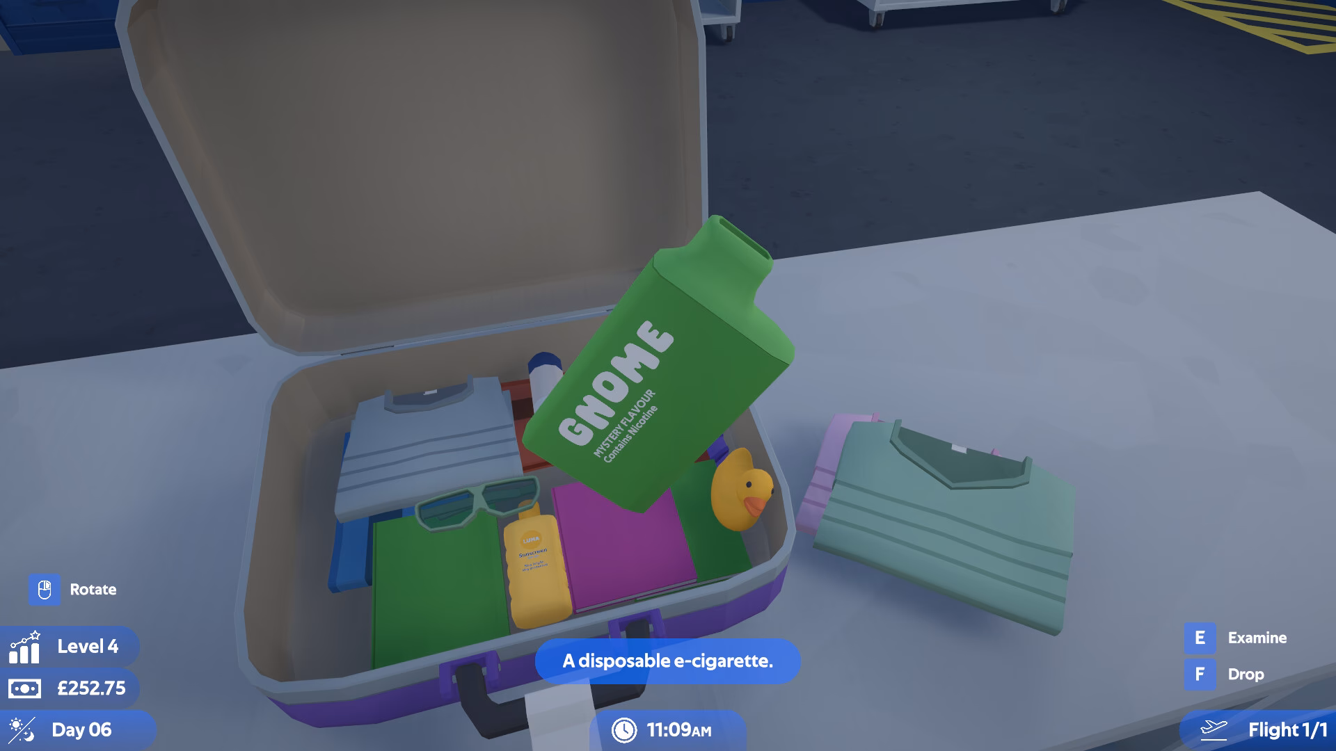 Does airport X-ray simulator have a code?