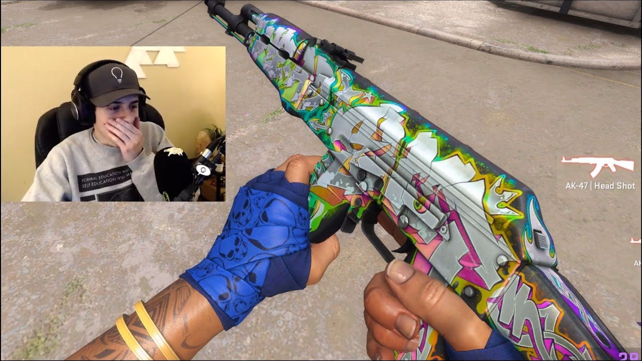 What color is AK-47 head shot?