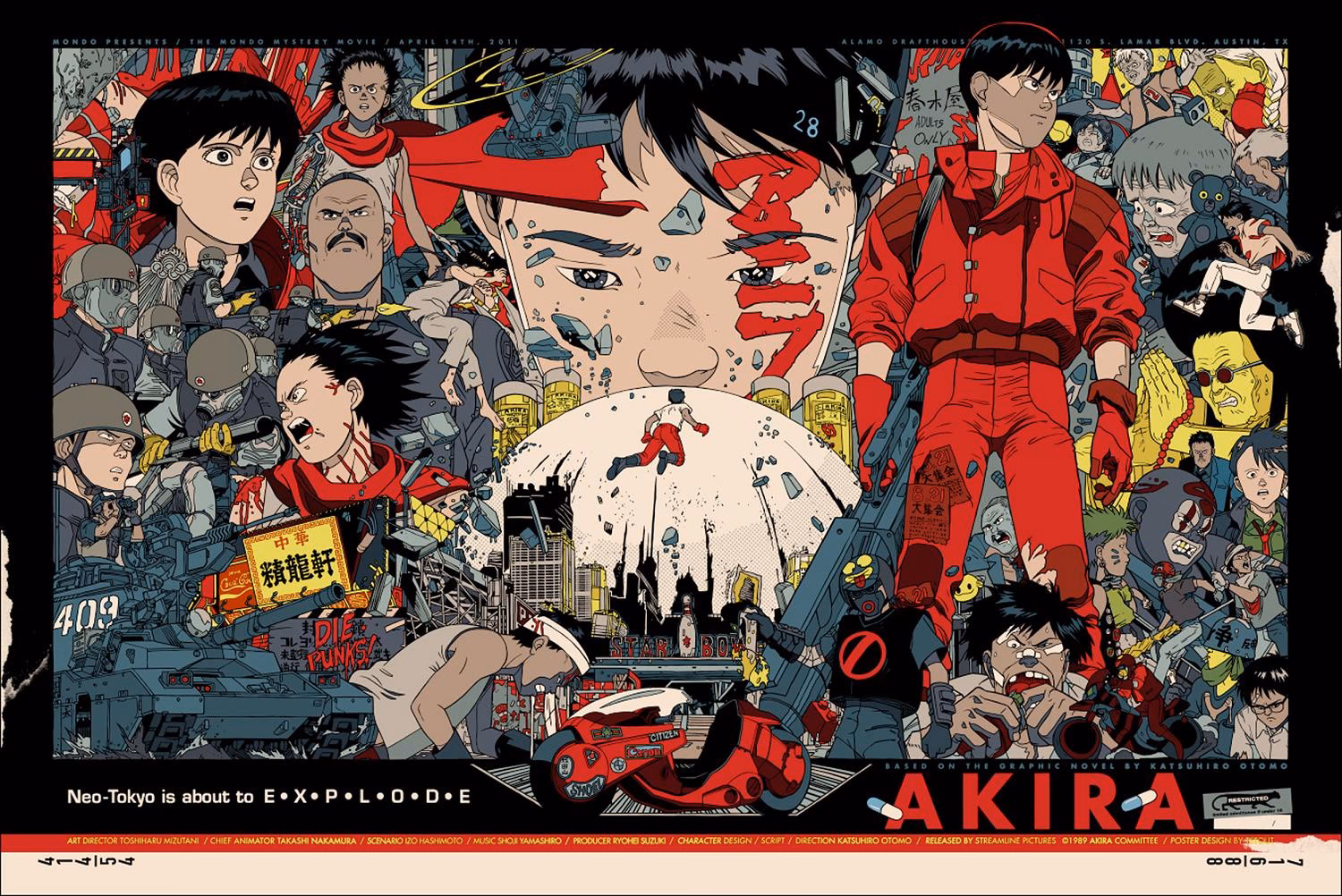 Is Kaneda ready to dominate the night in Akira's Dark City?