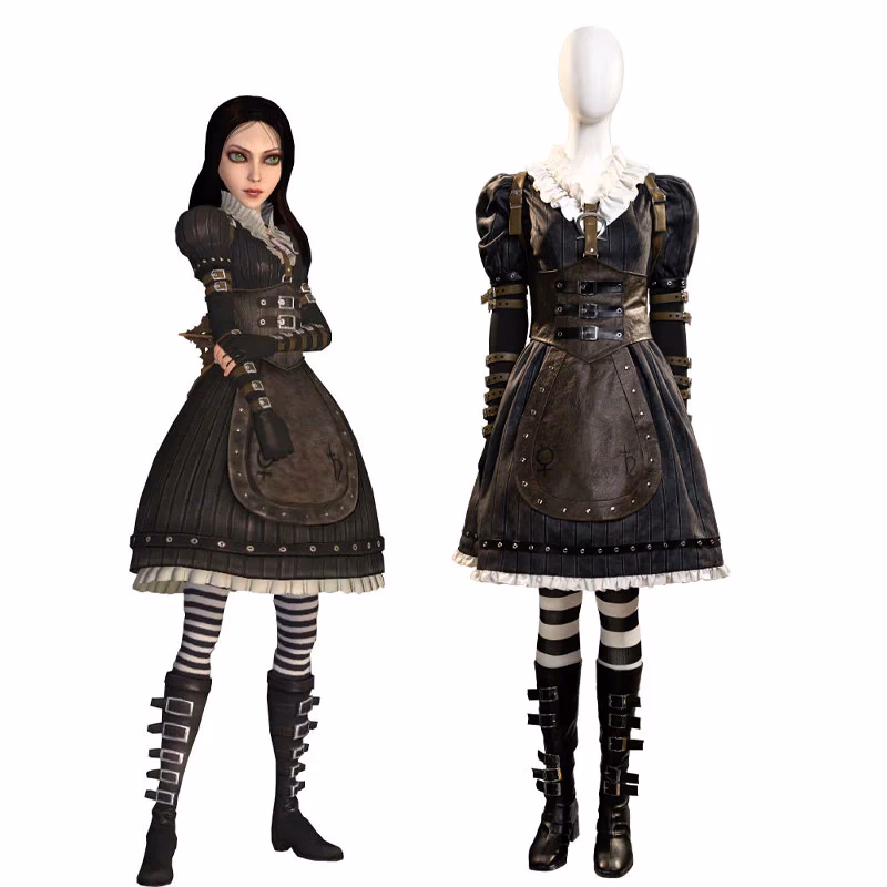 How do you change Alice's dress in Alice Madness?