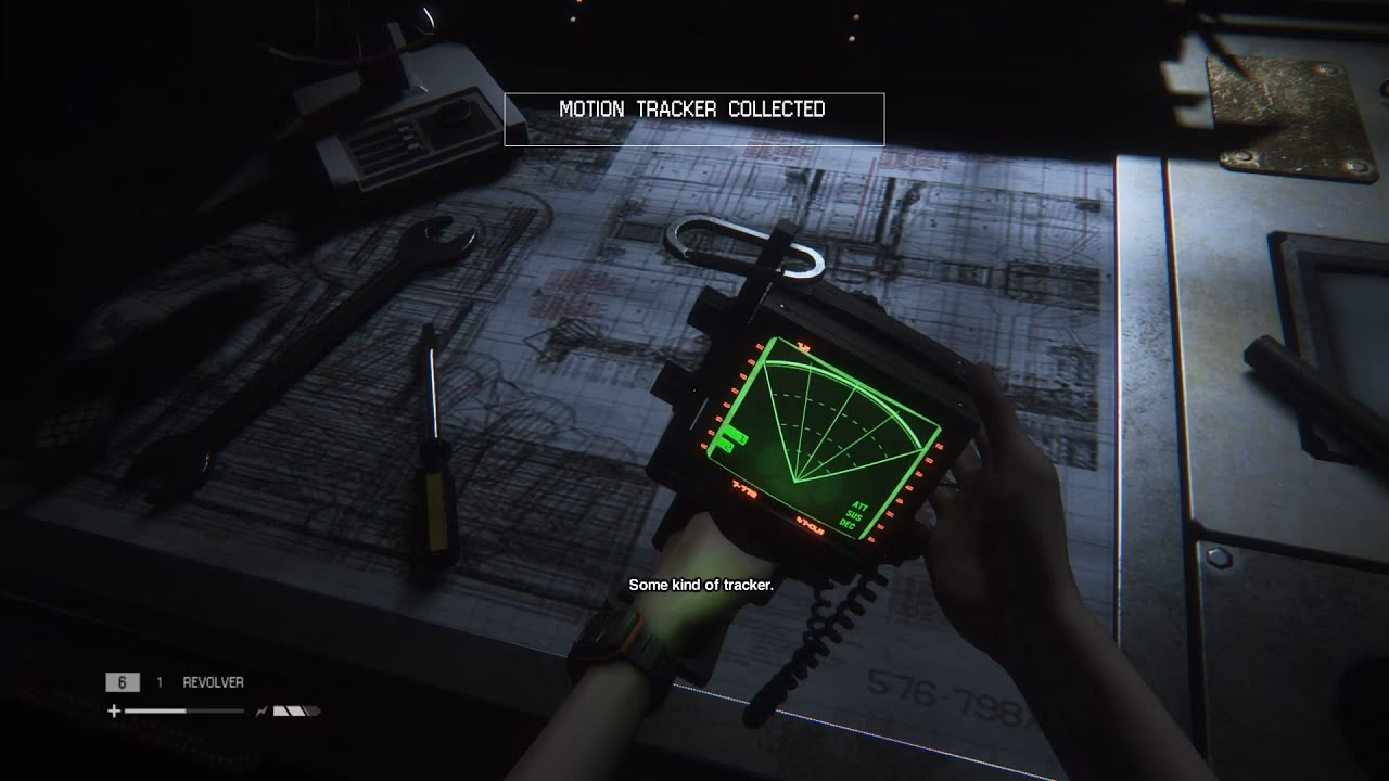 Where can I find a tracking device in Alien Isolation DLC?