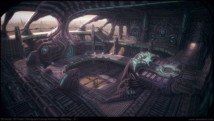 Are alien spaceship interior stock photos available?
