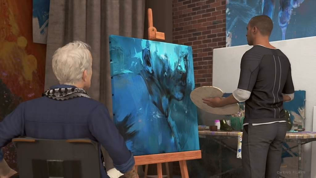 What level is the painter in Detroit Become Human?