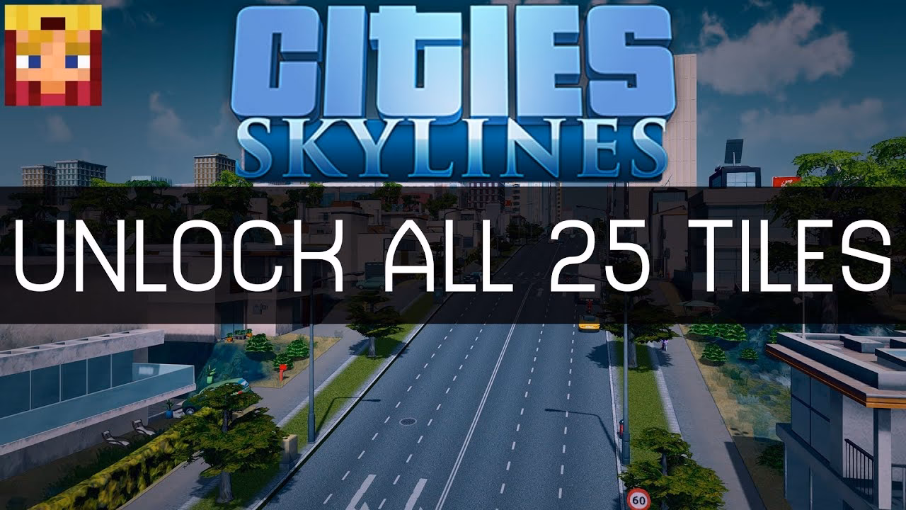 What buildings are unlocked by default in Cities Skylines?