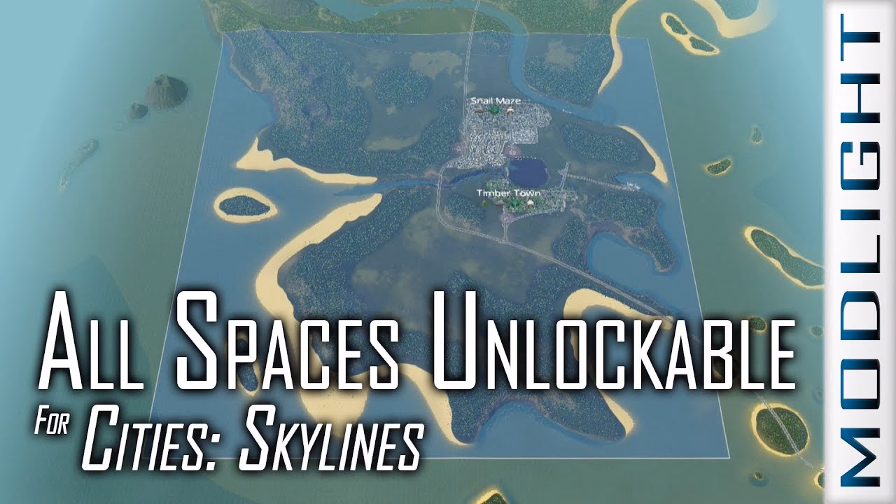 How many tiles can a city skylines mod unlock?