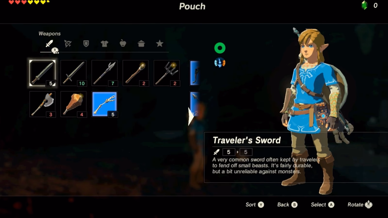 What are the different types of weapons?