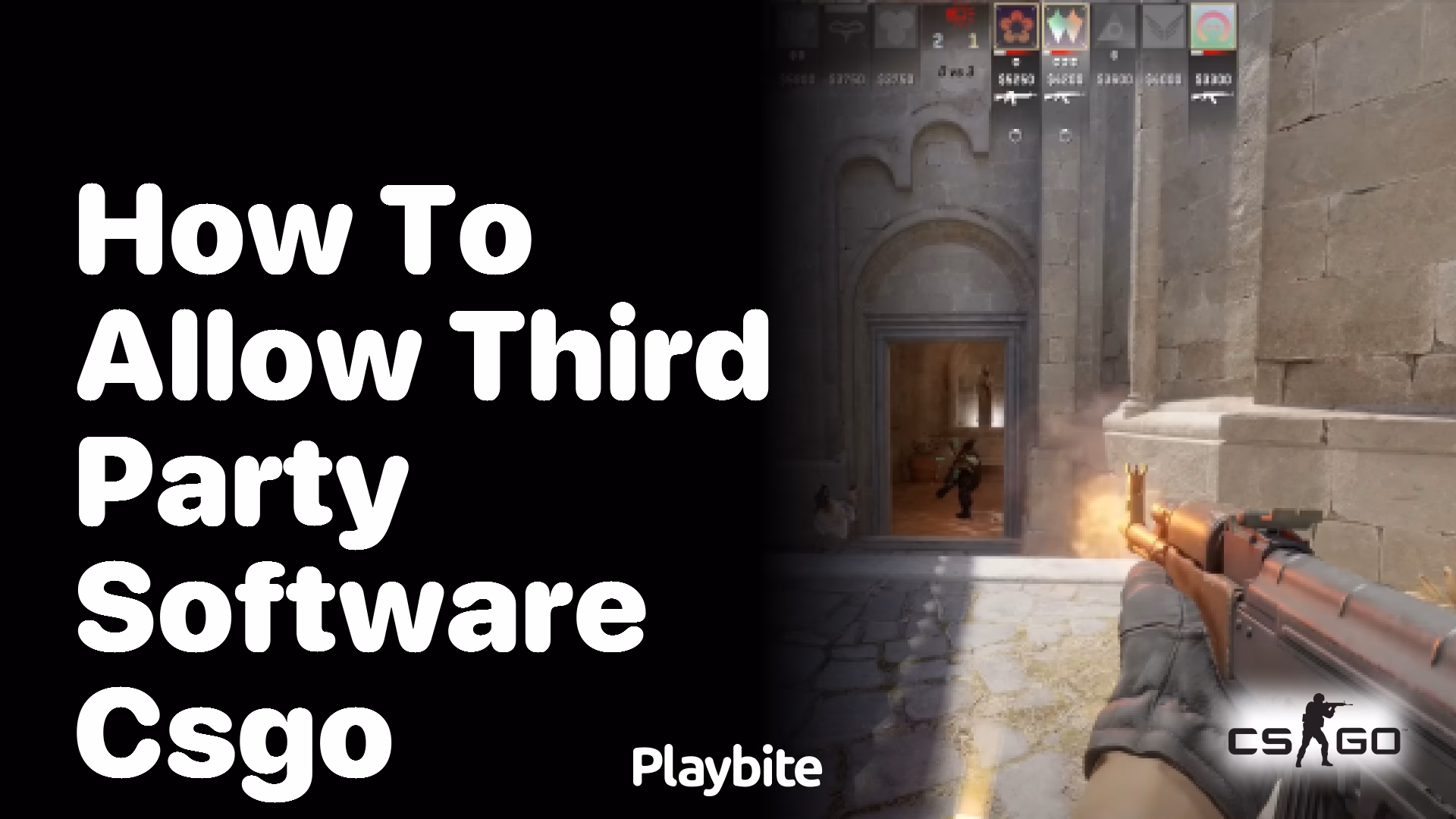 How do I enable third-party software in CSGO?