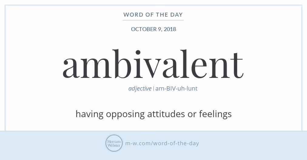 Quel est le synonyme de ambivalent ?