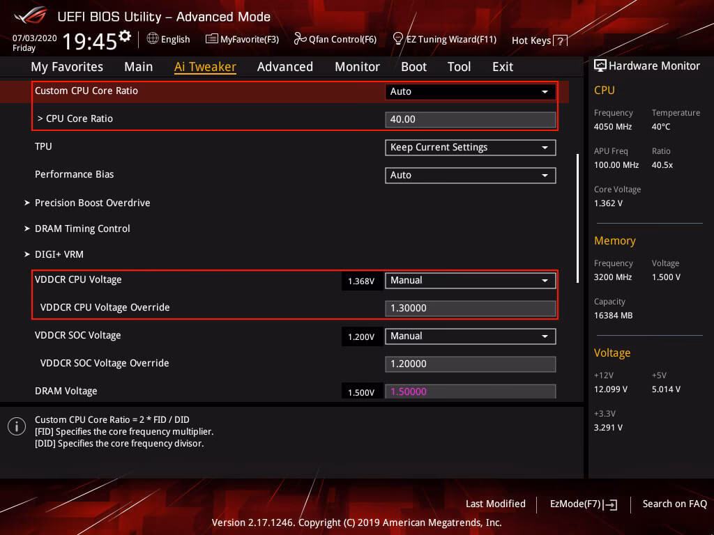 What voltage should a Ryzen 5800x run at?
