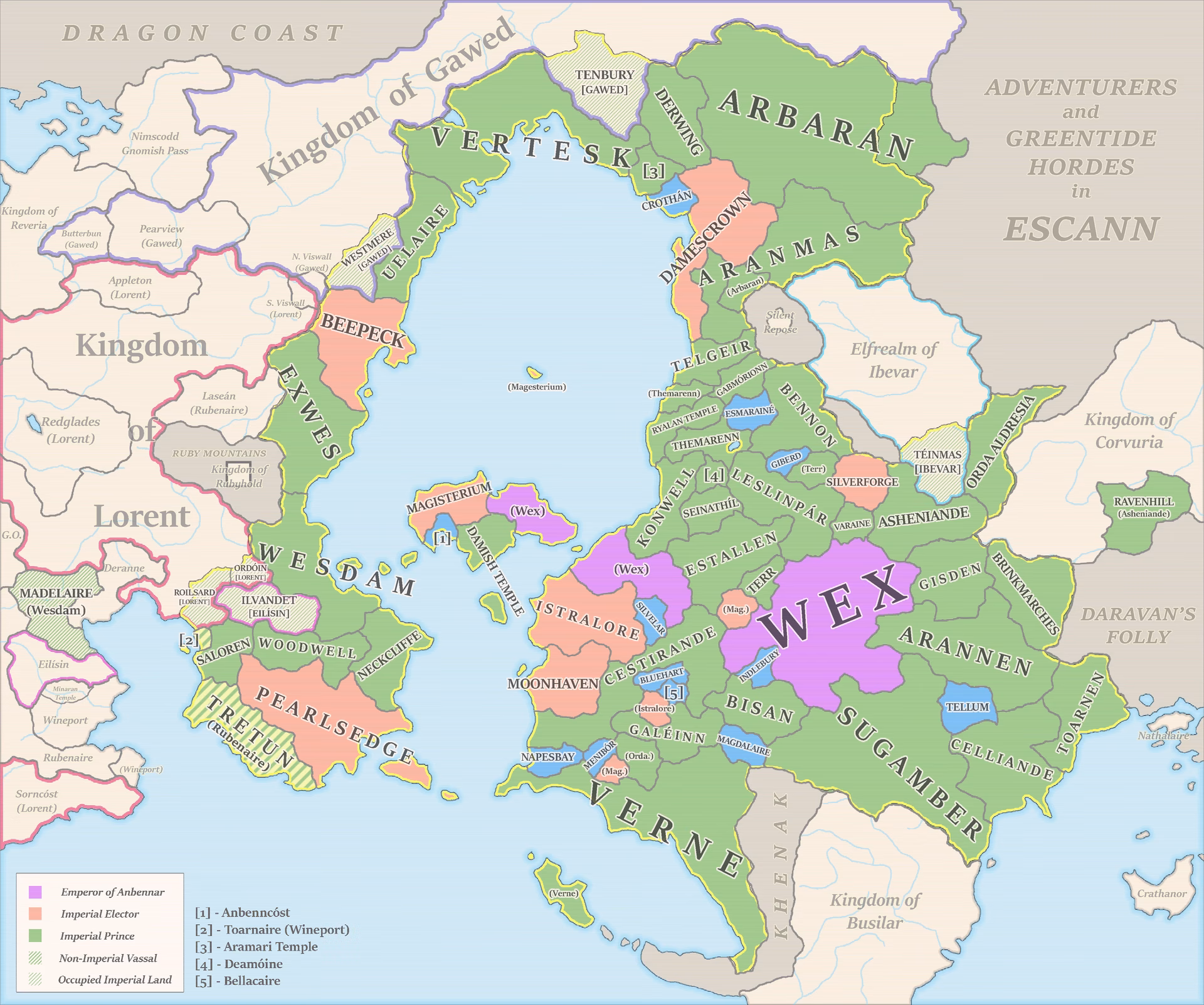 Is anbennar based on a DND setting?