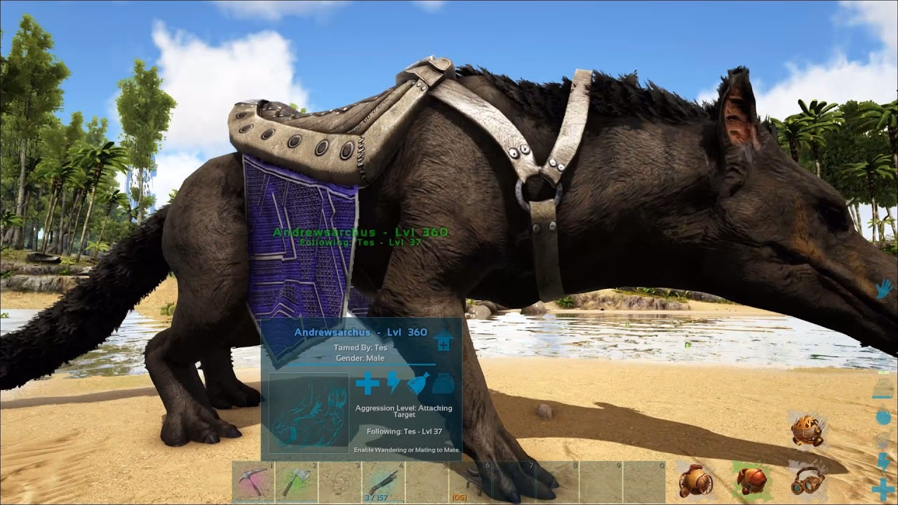 What does the Andrewsarchus eat in Ark Survival Evolved?