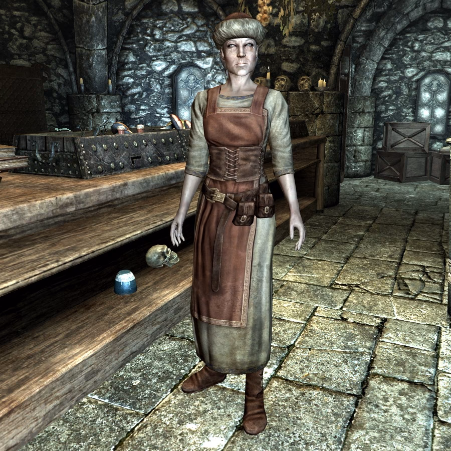What items are sold in Angeline's shop?