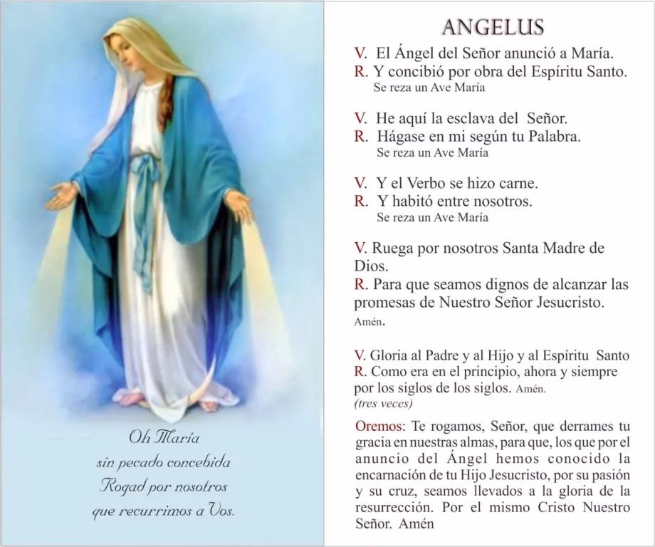 ¿Por qué se menciona a María como llena de Gracia en la oración del Ángelus?