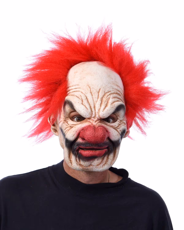 What is a creepy clown mask?