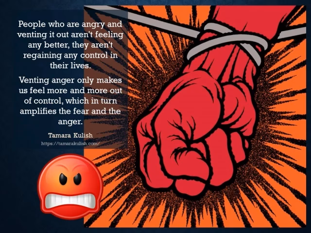 Does venting increase anger?