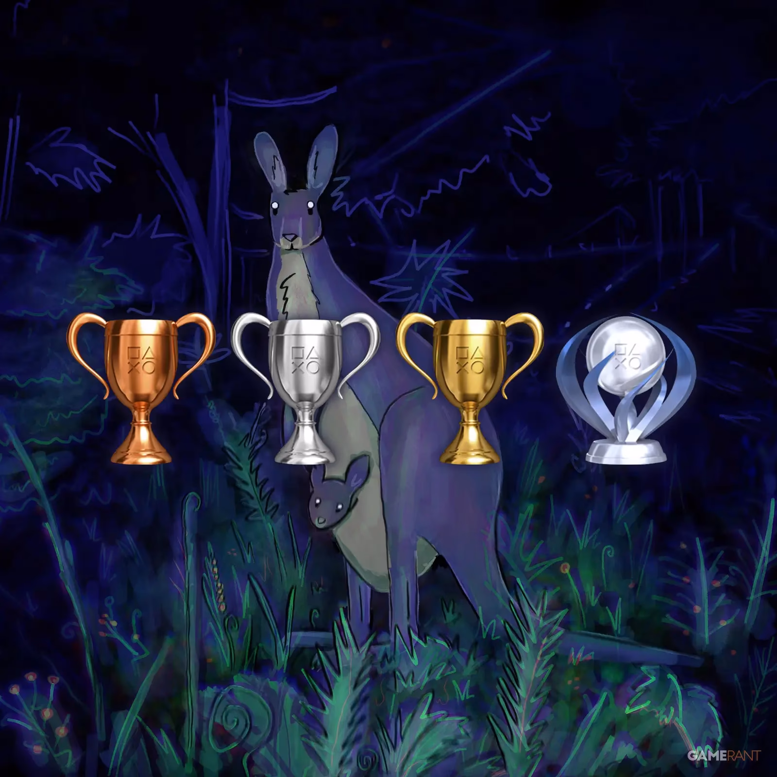 How do trophies work in animal well?
