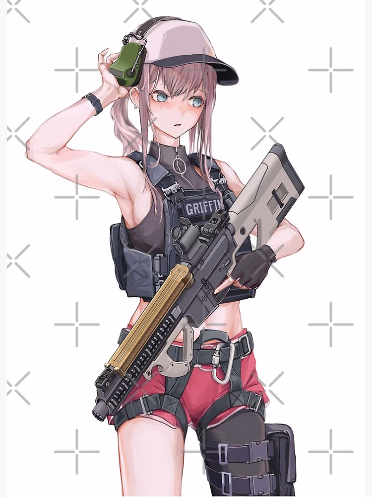 How many girls with guns are there?