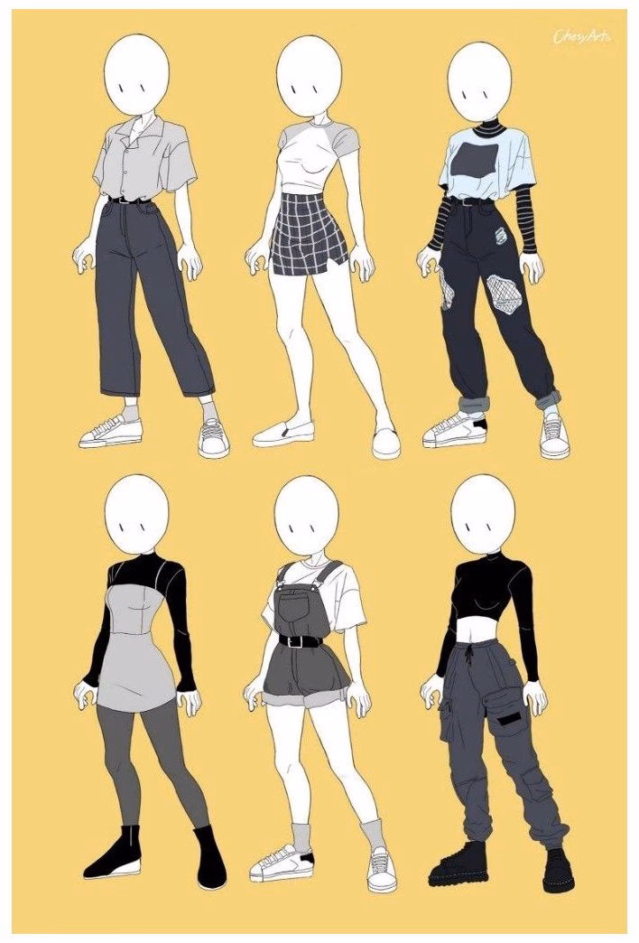 What is the simplest anime outfit?