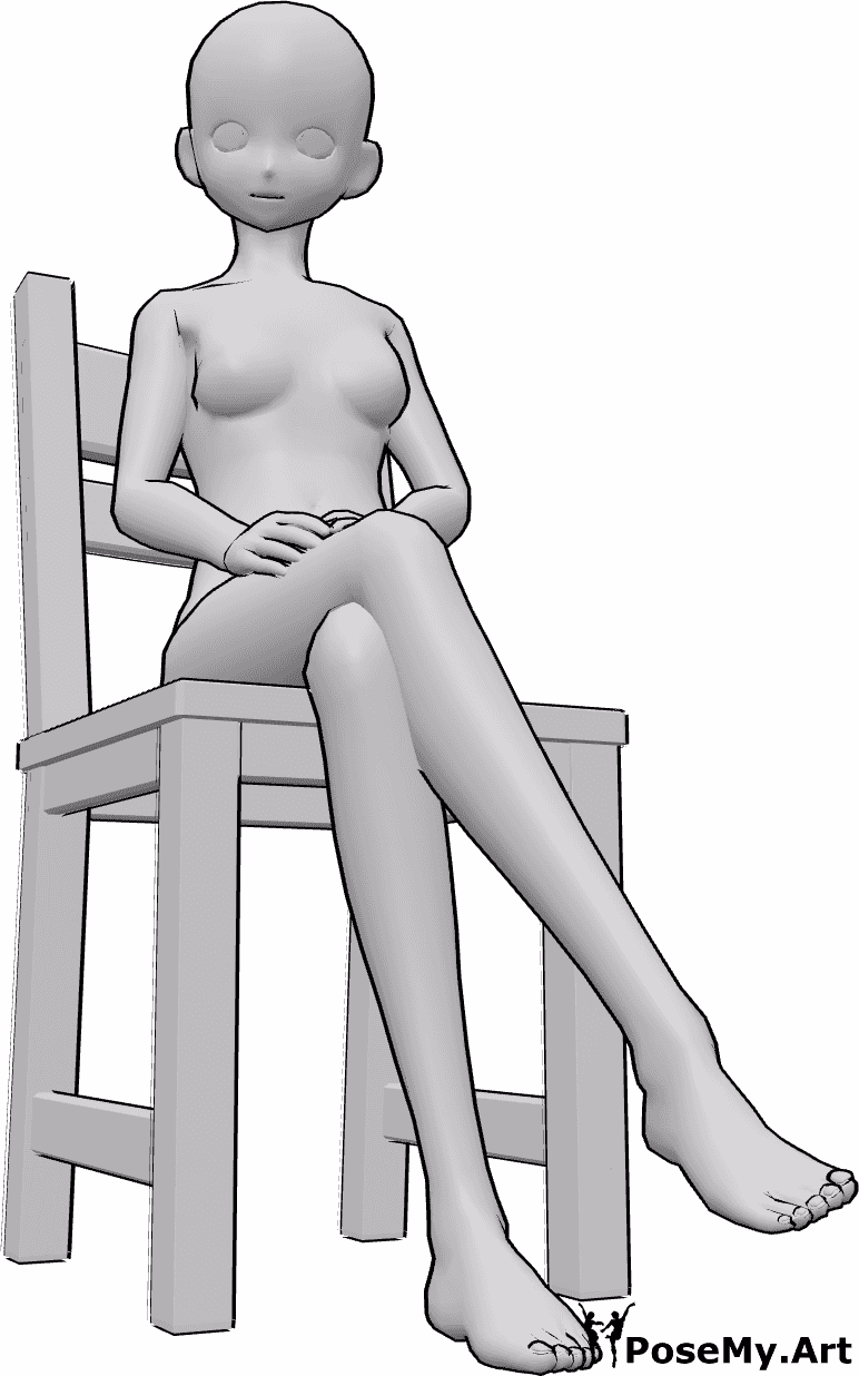 Where can I find inspiration for anime sitting pose reference?