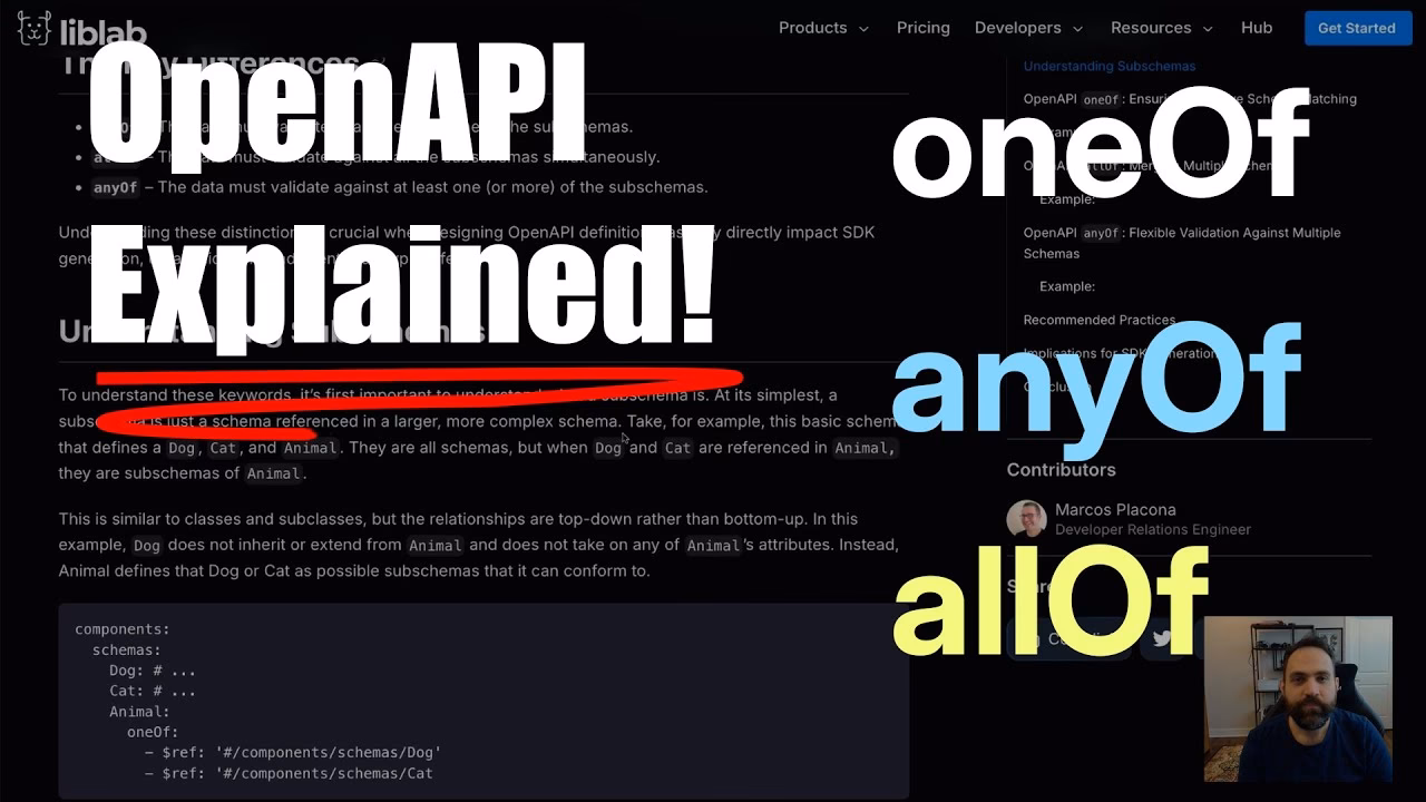 What does 'anyof' mean in OpenAPI?