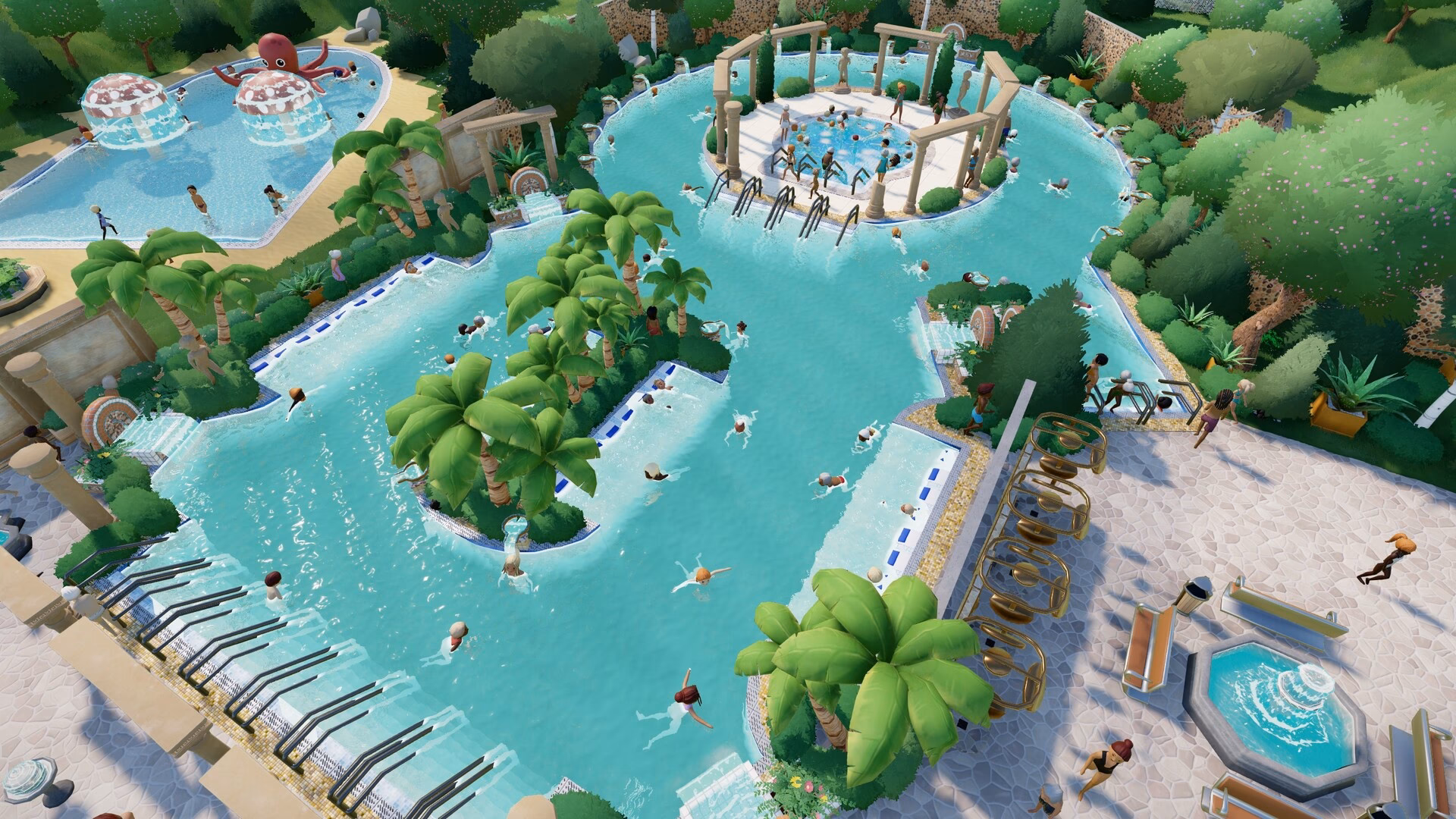 Does Aquapark Tycoon have a sauna?