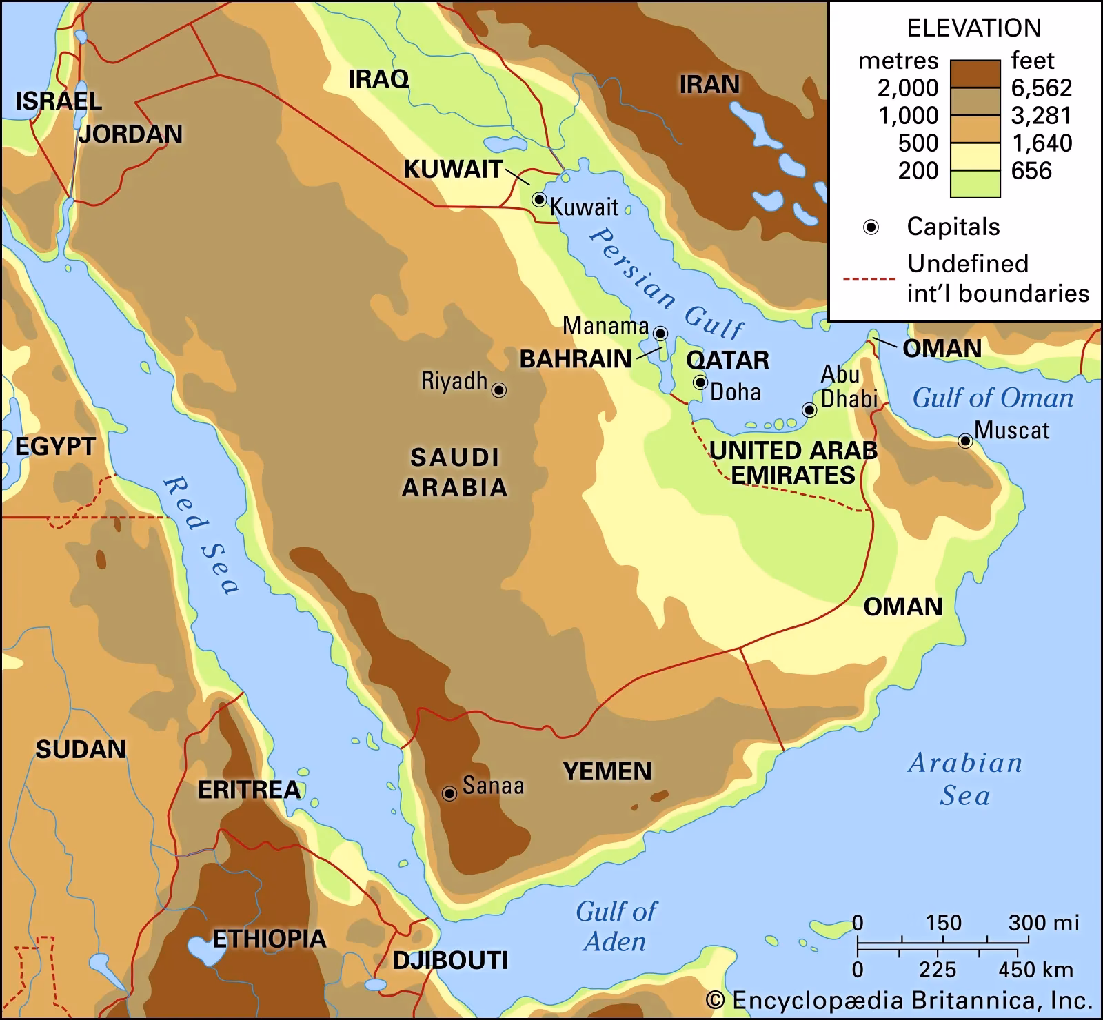 Where is Arabia located?