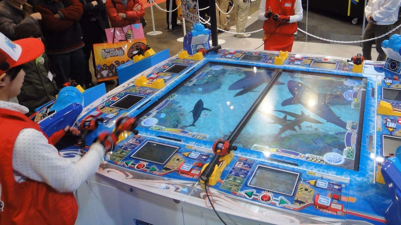 What are the features of arcade fishing grounds?