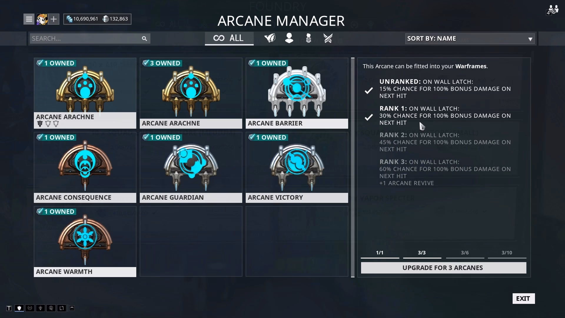 How many arcanes do you need to rank?
