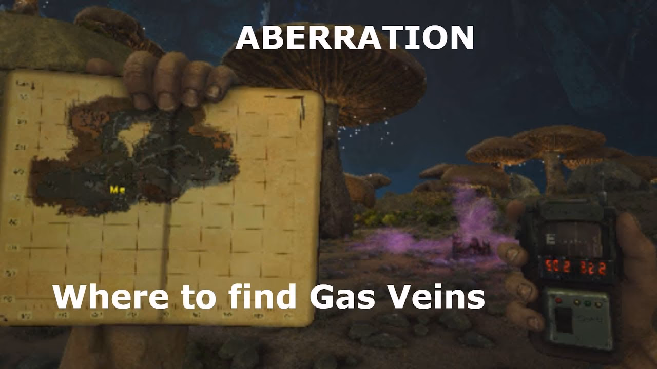 Where can I find gas veins in Ark Survival Evolved?