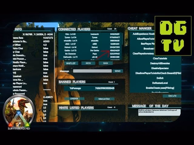 How do I use a command in Ark?