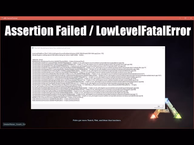 How to fix Ark assertion failed error?
