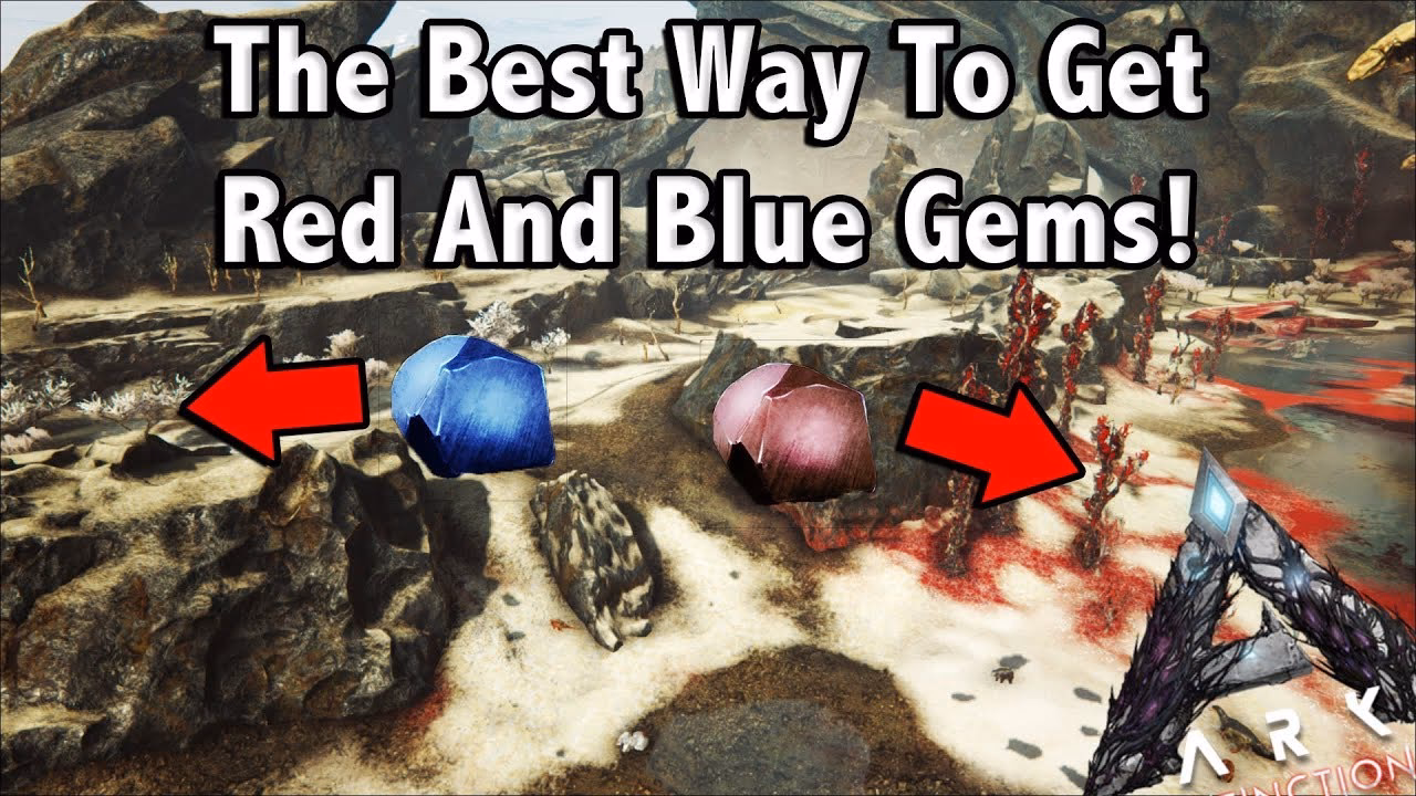 Where can I find blue gems in Ark aberration?