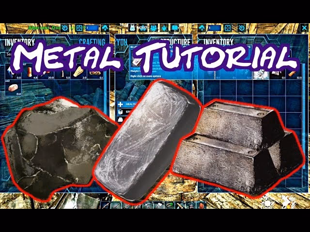 What are metal ingots used for in Ark?